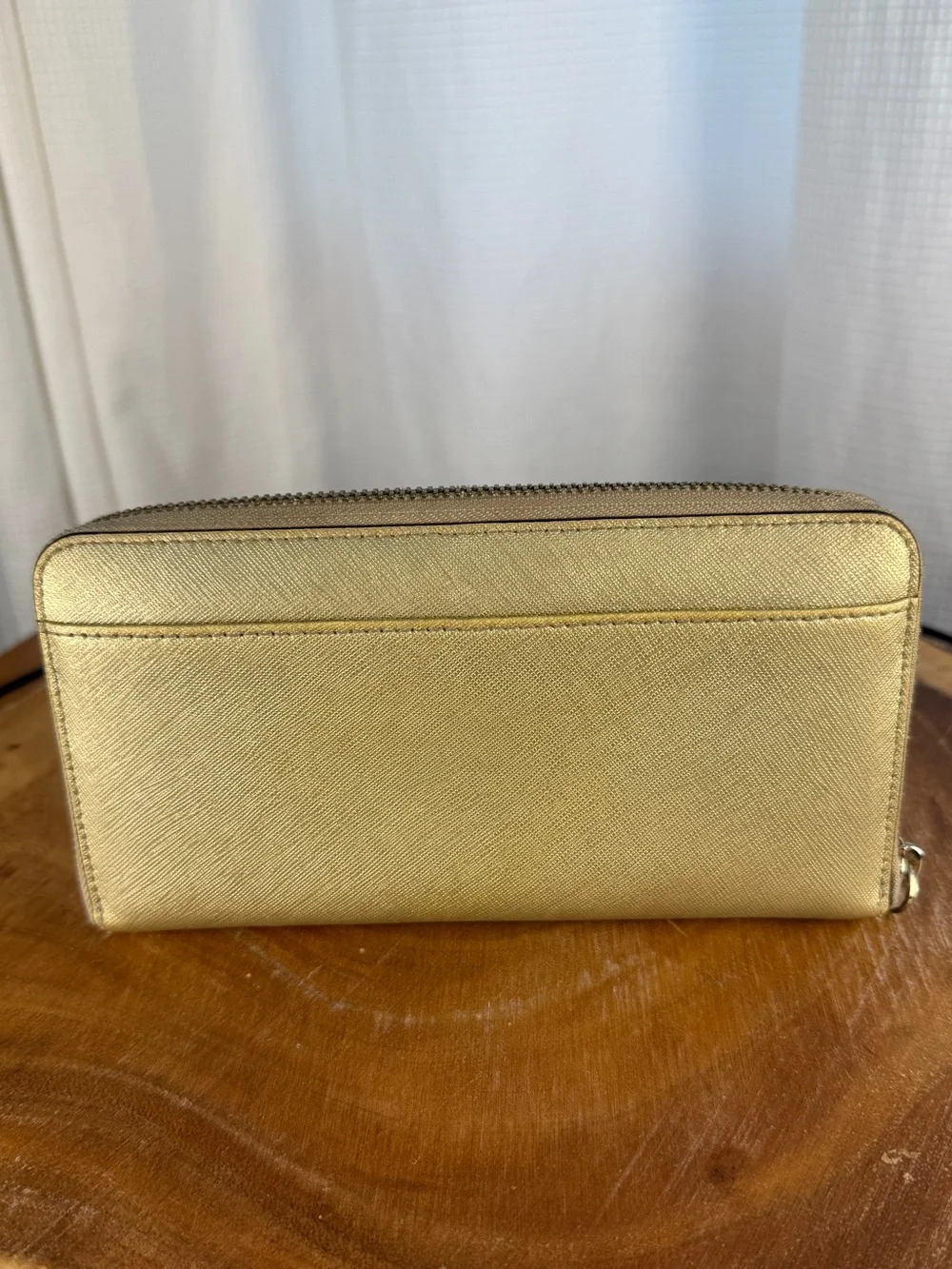 Kate Spade Black Pebbled Leather Crossbody + Gold Saffiano Wallet Bundle EUC